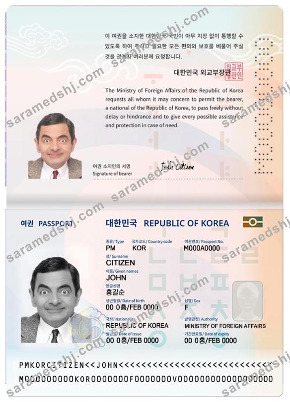 Korea passport version 2